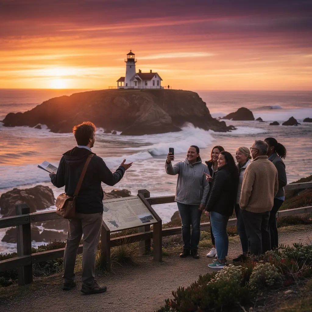 Turysta cieszący się ciszą i spokojem podczas zwiedzania urokliwych miejsc.
