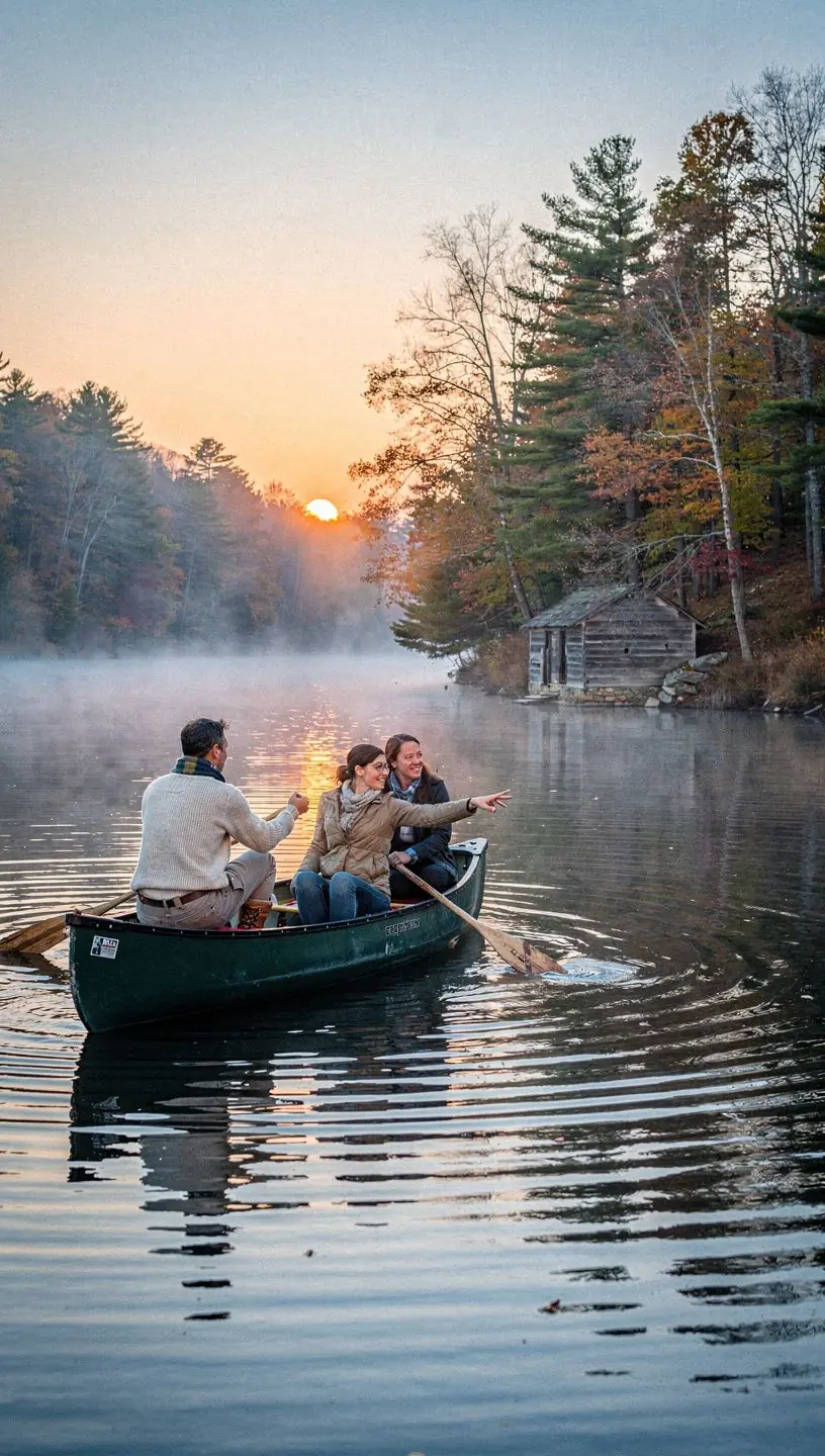 Spokojna ścieżka prowadząca przez urokliwą wieś z tradycyjnymi domami i historycznymi zabytkami.
